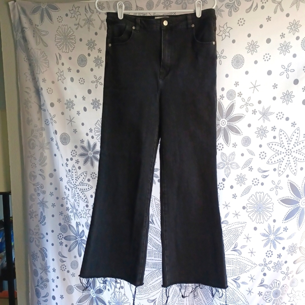 High Rise Crop Flare Jean's